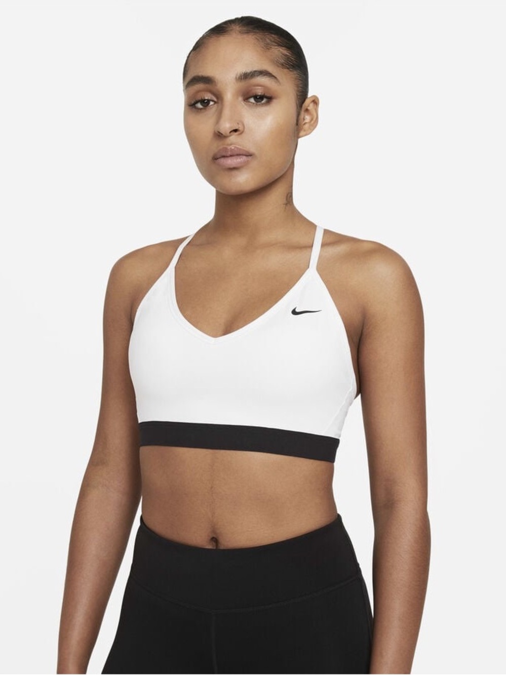 Nike Indy Light-Support Padded Sports Bra White